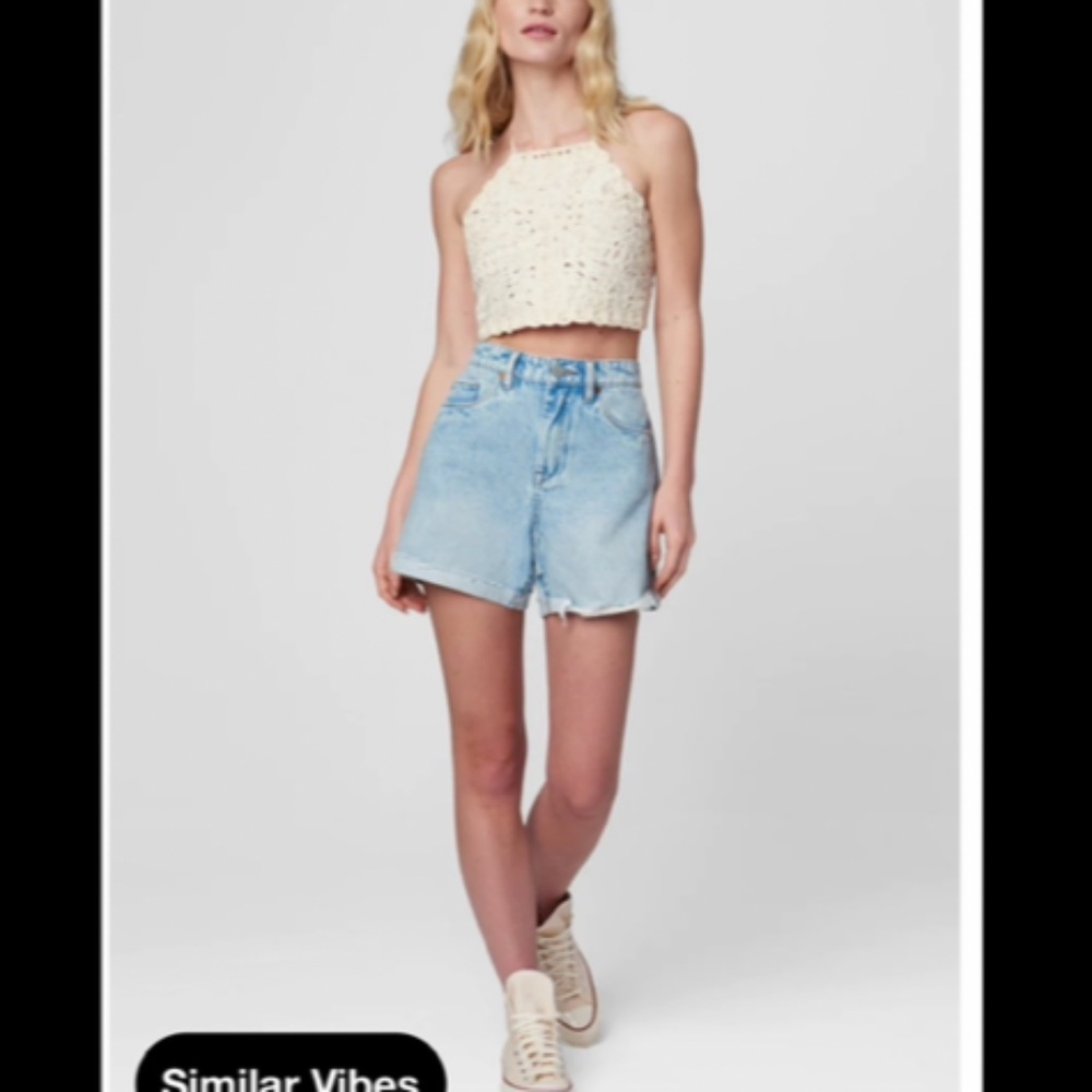 Blank NYC The Perry Mom Shorts Cuffed Hem in Party Everyday Size 29 - NWT